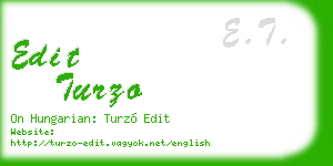 edit turzo business card